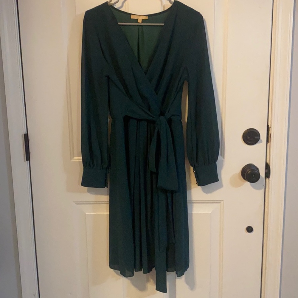 Long Sleeved Wrap Dress
